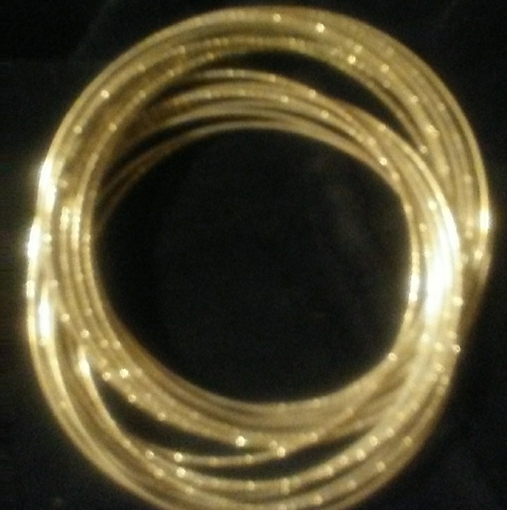 Silver bangle bracelet